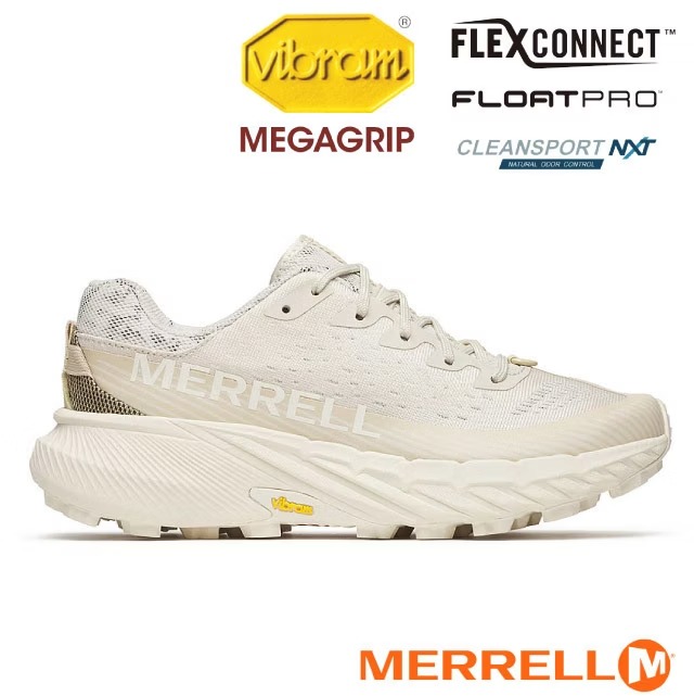 【MERRELL】女 AGILITY PEAK 5 輕量越野健行鞋.透氣登山鞋.戶外休閒運動鞋/ML068392 奶油白✿30E010